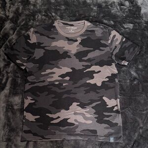 Lucky Brand Men's Venice Burnout Camo Crew Neck Tee - S